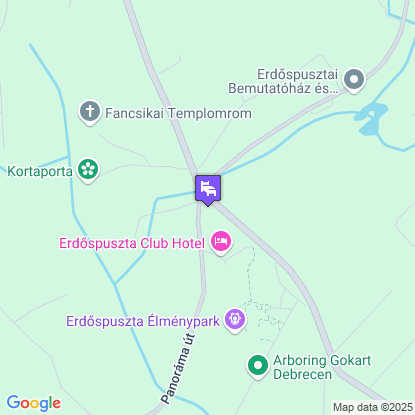 Erdőspuszta Club Hotel a térképen