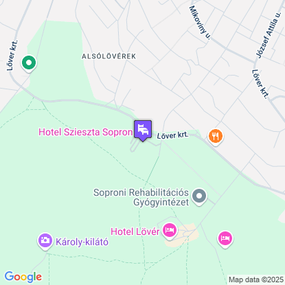 Hotel Szieszta a térképen