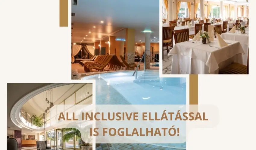 Calimbra Konferencia & Wellness Hotel Miskolctapolca - ALL INCLUSIVE Luxus Pihen�s Miskolctapolc�n (min. 2 �j)