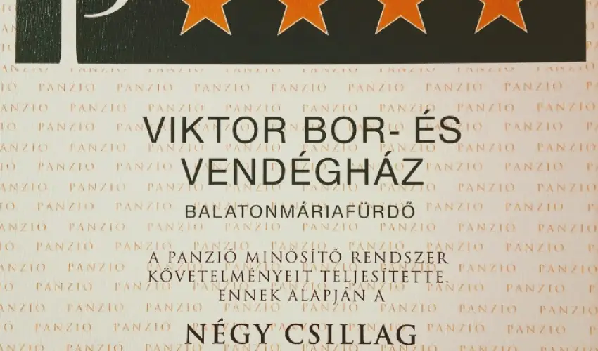 Viktor Bor- �s Vend�gh�z Balatonm�riaf�rd� - Kedvezm�nyes csomag (min. 2 �j)