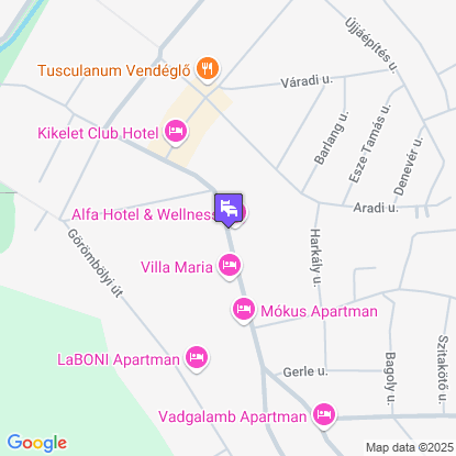 Alfa Hotel a térképen