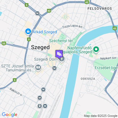 Art Hotel Szeged a térképen