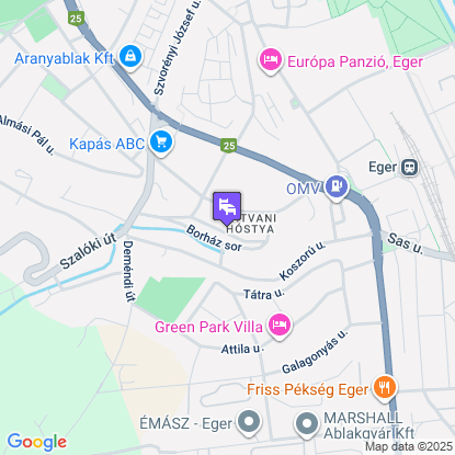 Csobogó Vendégház a térképen