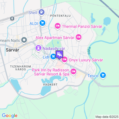 EMAN Apartmanház Sárvár a térképen