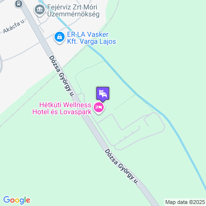 Hétkúti Wellness Hotel & Lovaspark a térképen