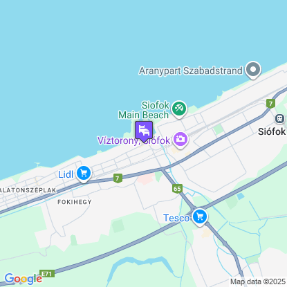 Hotel Azúr a térképen