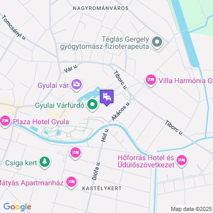 Hunguest Hotel Gyula a térképen