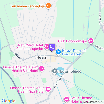 Hotel Európa Fit a térképen