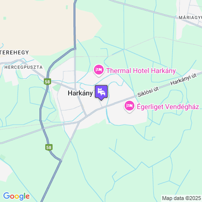 Korona Hotel Harkány a térképen