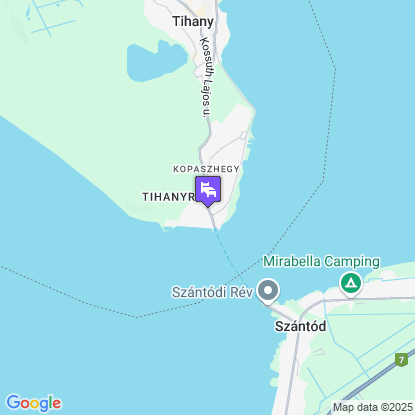 Tihany Yacht Club a térképen