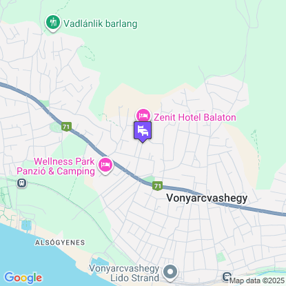 Zenit Hotel Balaton a térképen
